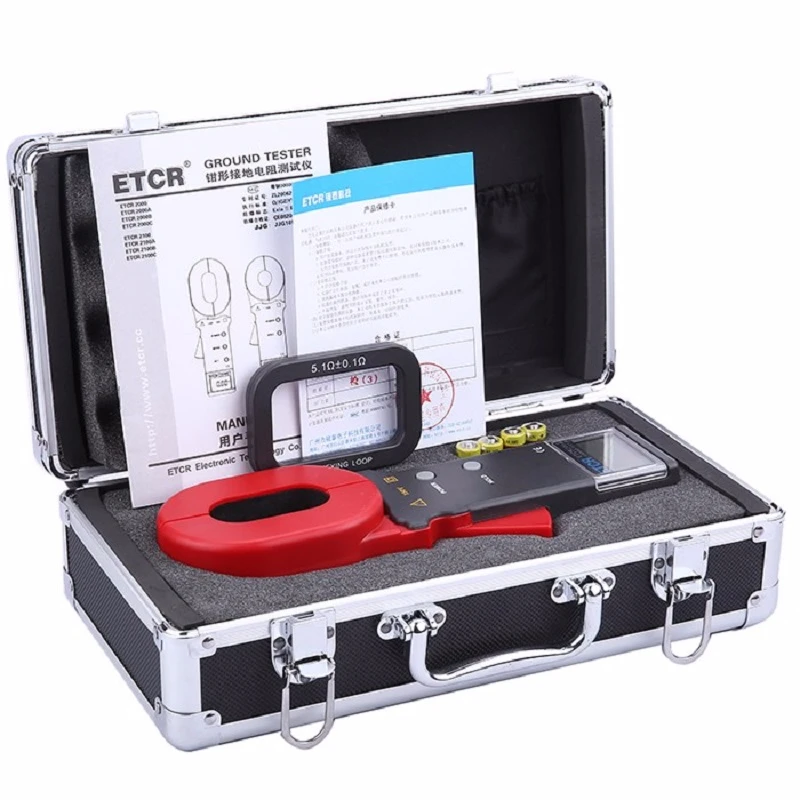 

ETCR2000+ Clamp Grounding Resistor Circuit Resistance Tester Insulation Resistance Tester