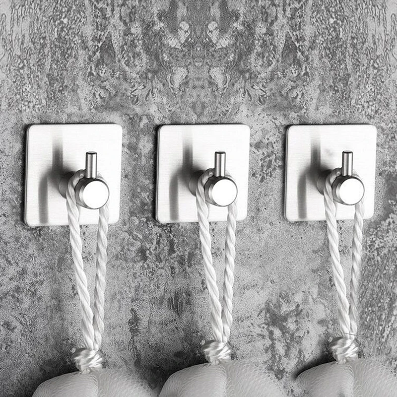 

Wall Mounted Stainless Steel Wire Drawing SUS 304 Brushed Robe Hook Bathroom Acceccsoies Hat Hook Clothes Hook