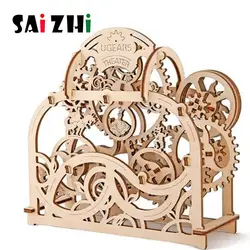 Saizhi DIY Механическая Трансмиссия Модель 3D Деревянные конструкторы игрушечные лошадки хобби подарок для детей и взрослых SZ4210