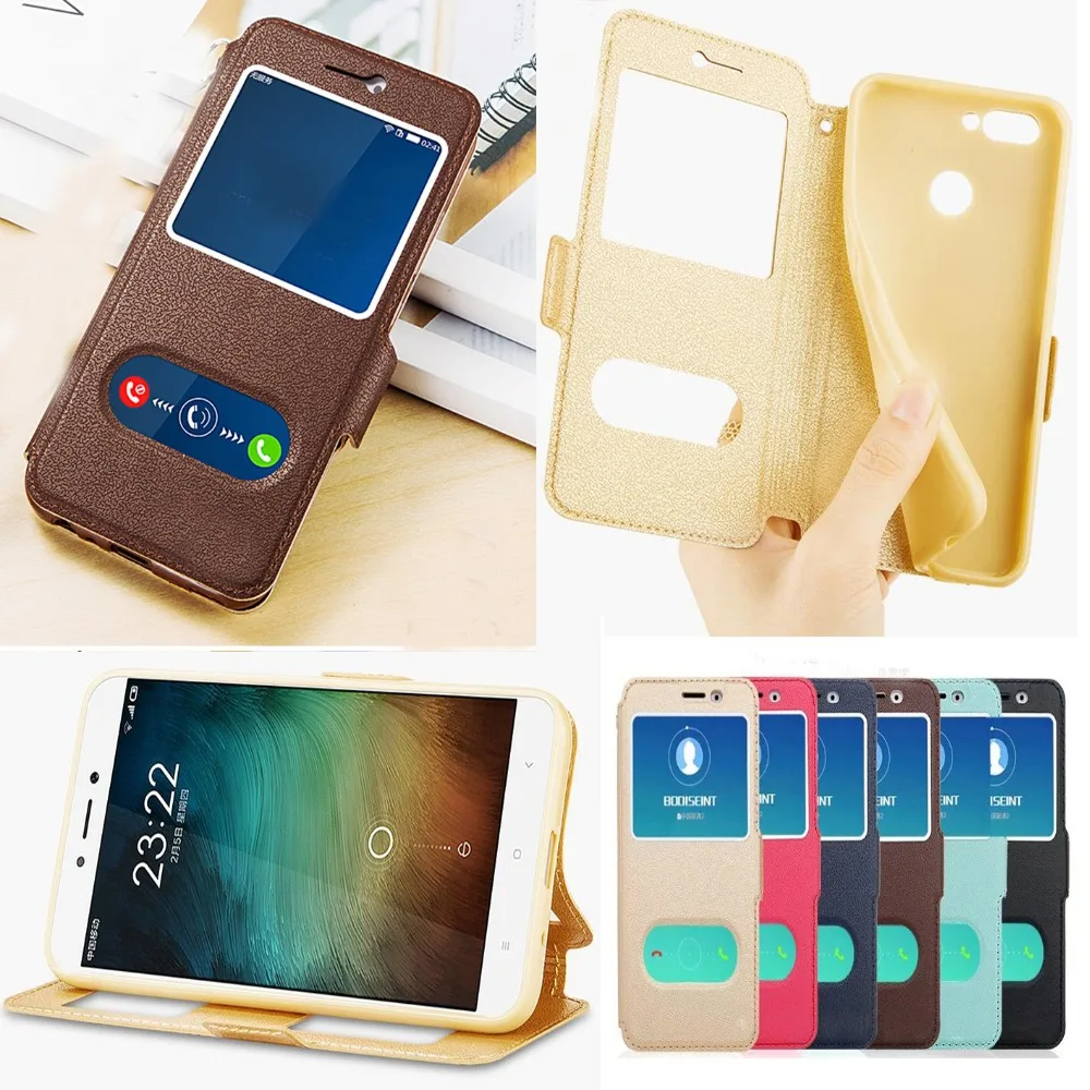

Stand Vintage Flip Leather Case & Silicone Back Case For Xiaomi Redmi 6 Pro Case For Xiaomi Redmi 6 Pro 5.84" With View Window