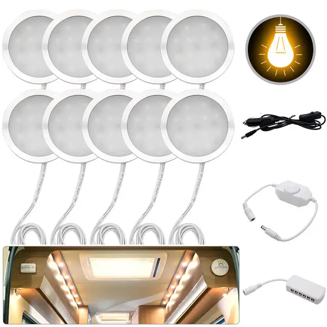 10pcs 12v interior warm