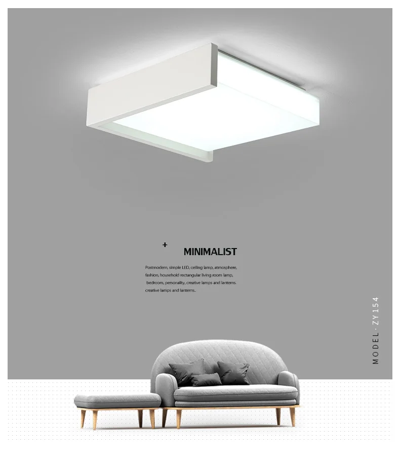 DX Modern Led Ceiling Light Square (1)