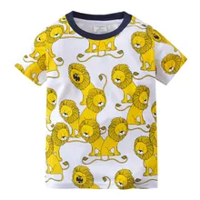 Summer Boys T shirt Tiger Lion Baby Clothing 100% Cotton Short Sleeve T shirt for Boys Kids Cartoon Tees for Children Baby Tops Summer Boys T shirt Tiger Lion Baby Clothing 100% Cotton Short Sleeve T shirt for Boys Kids Cartoon Tees for Children Baby Tops