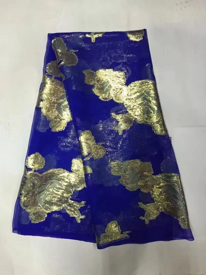 High quality silk fabric for lady dress embroidered silk fabric