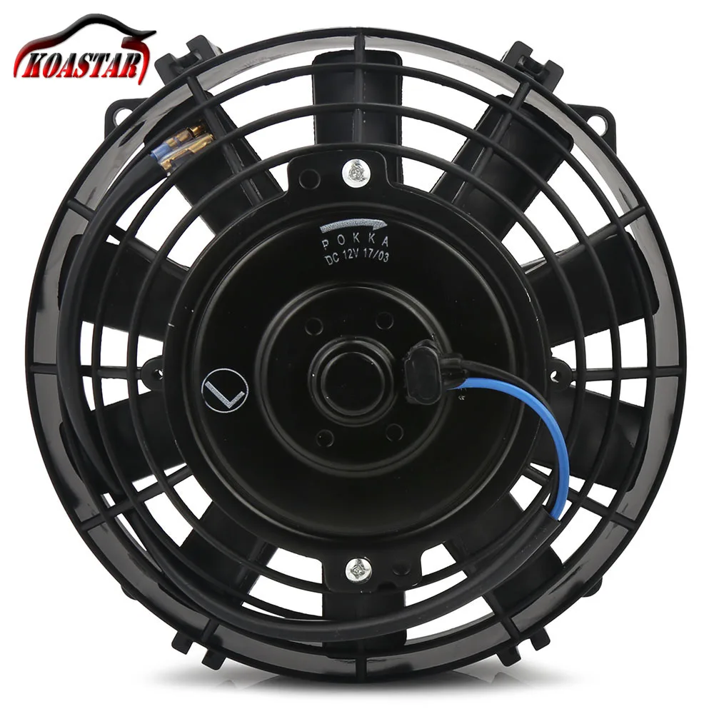 

Universal 12V 80W 8 Inch Slim Reversible Electric Radiator AUTO FAN Push Pull With Mounting Kit 8"