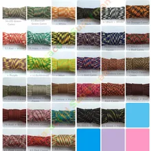 Парашютные нити 550 Paracord Mi-Spec Type III, 7 шт. 100 FT/ набор FT, 75 цветов, новинка, нейлон