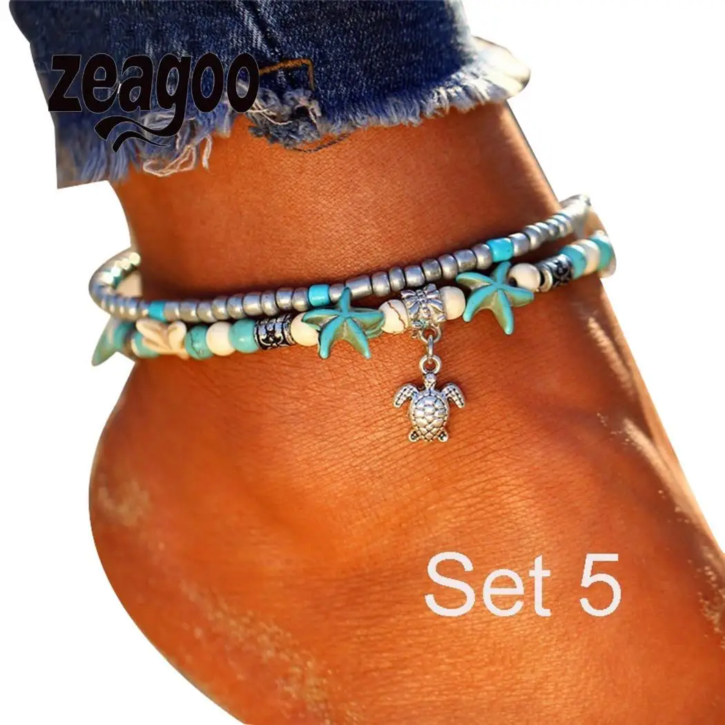 

None Weaving Women Wax Anklet Handmade Line Casual Fashion Accessories