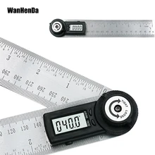 2 в 1 200 мм Цифровой Угол линейки Finder метр транспортир Инклинометр Гониометр электронный угловой датчик из нержавеющей стали