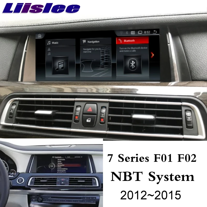 Clearance LiisLee For BMW 7 F01 F02 2012~2015 For NBT System EVO ID6 CarPlay Adapter Car Multimedia Player GPS Audio Radio Navigation NAVI 8