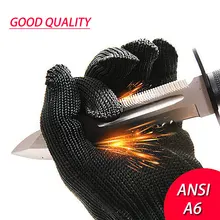 NMSafety 1 Pair Proof Protect Stainless Steel Wire Safety Gloves Cut Metal Mesh Butcher Anti-cutting breathable Work Gloves