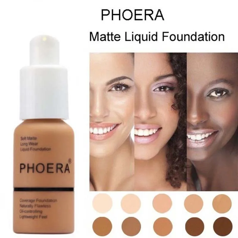 

Soft Matte Light Cream Face Foundation Makeup Coverage Foundation Natural Whitening Long Wear Oil Control Facial Base Cream