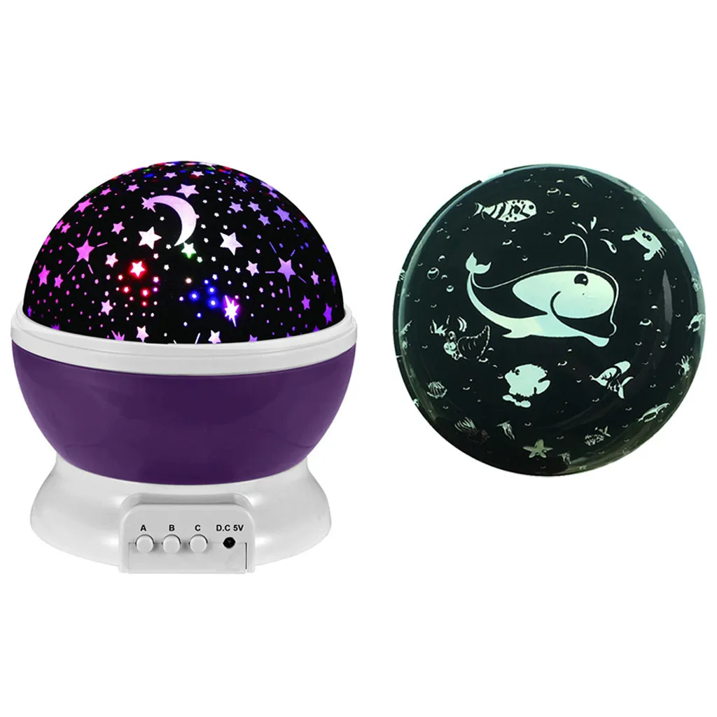 Новинка светящиеся игрушки Звезды Луна звездное небо светодиодный Ночной Светильник проектор Батарея USB Ночной светильник творческий подарок на день рождения игрушки для детей