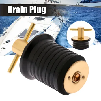 

Audew 1 Inch T-shape Handle Locking Drain Plug Socket Marine Hardware for Yacht Rubber+Brass Seal Rugged Corrosion Resistant
