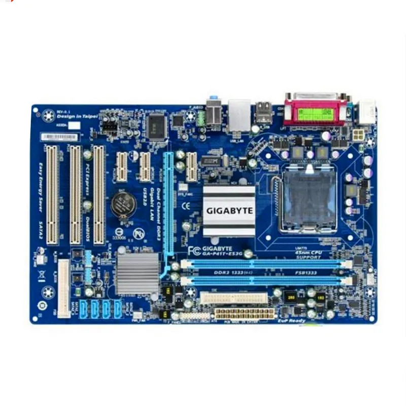 

For Gigabyte GA-P41T-ES3G Original Used Desktop Motherboard P41T-ES3G G41 Socket LGA 775 DDR3 ATX On Sale