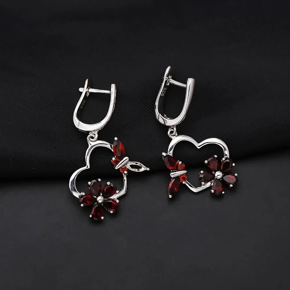 Серьги подвески женские из серебра 925 пробы с бабочкой|Серьги-подвески| |