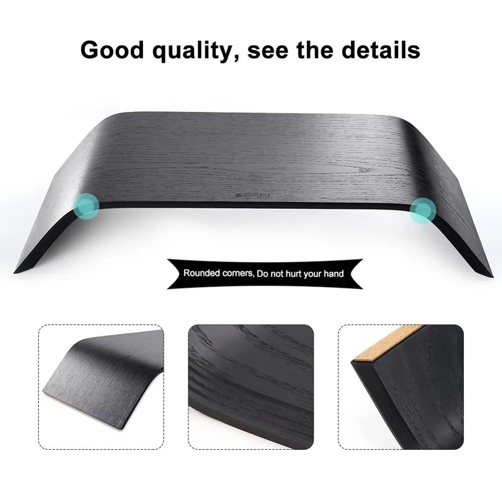 

Desktop Computer Laptop Monitor Wooden Stand Holder Display Bracket for iMac