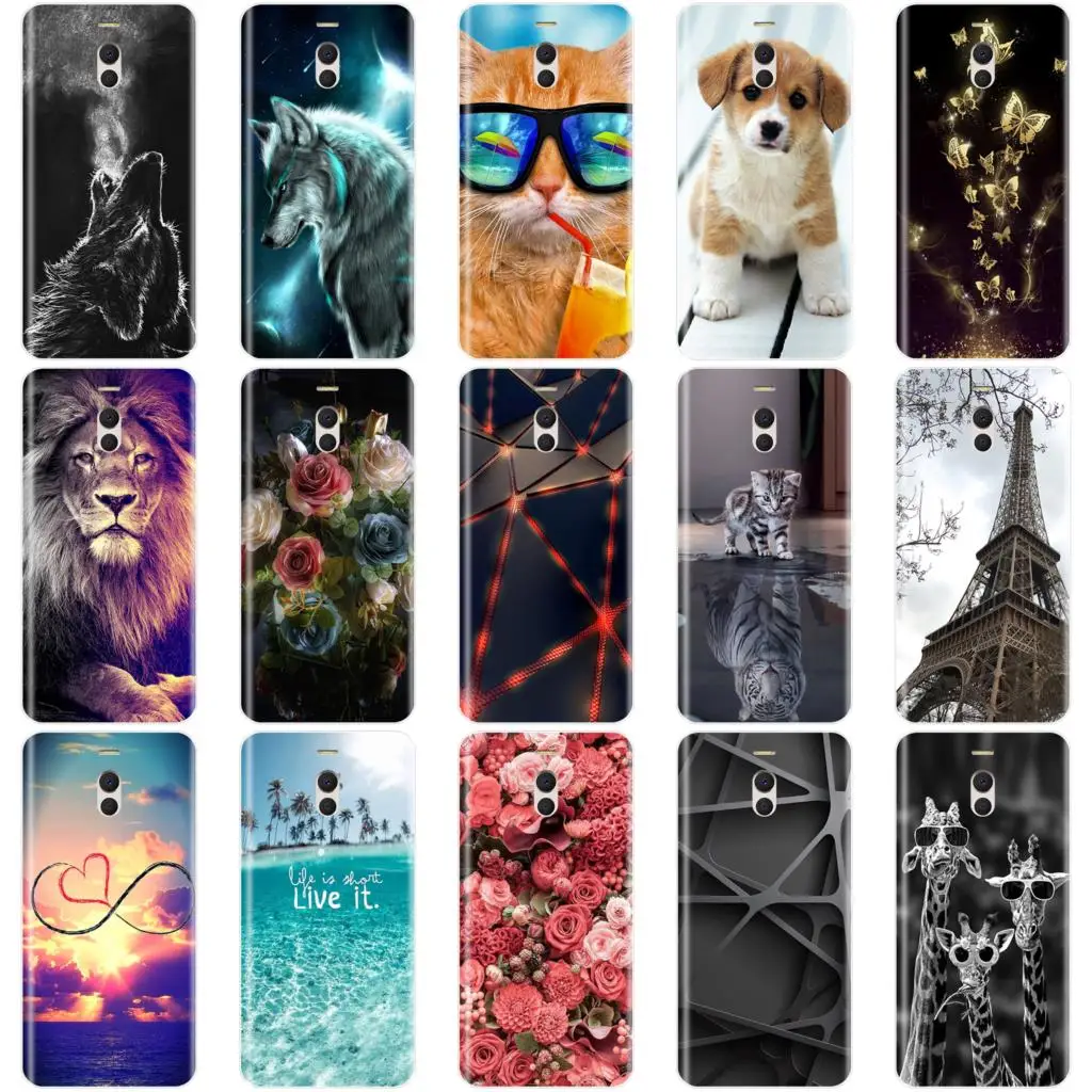 

Phone Case For Meizu M6 M5 M3 M2 Note Soft Silicone TPU Cute Cat Painted Back Cover For Meizu M6 M6S M5C M5 M5S M3S M3 M2 Case