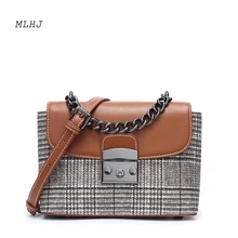 

MLHJ bags for women 2018 Portable flap bag female fashion retro chain Crossbody shoulder mini bag designe woman
