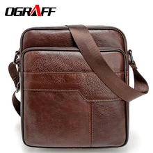 OGRAFF Männer messenger bags echtledertasche casual kleine geschäfts vintage luxus handtasche designer schulter crossbody tasche männer