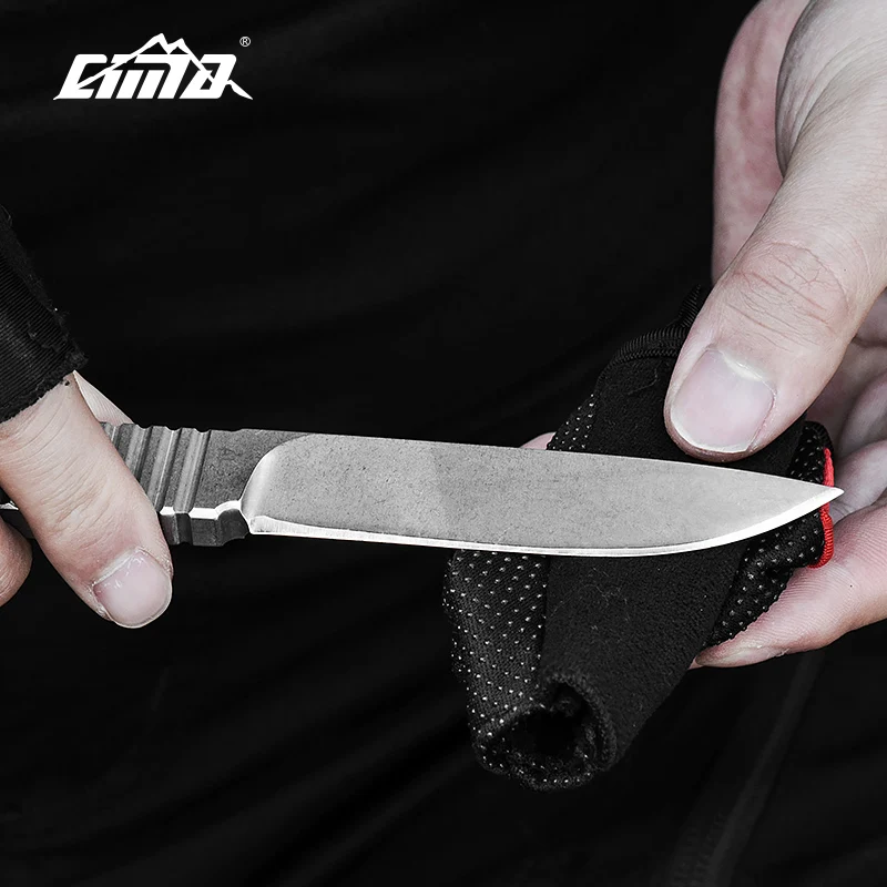 CIMA-G892 AUS-8 высокой твердости Дайвинг нож Полный Тан выживания фиксированным лезвием охотничий нож K оболочка, 8 мм толщина