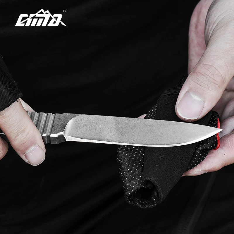 

CIMA-G892 AUS-8 high hardness Diving Knife Full-Tang survival fixed blade hunting knife K Sheath,8mm thickness