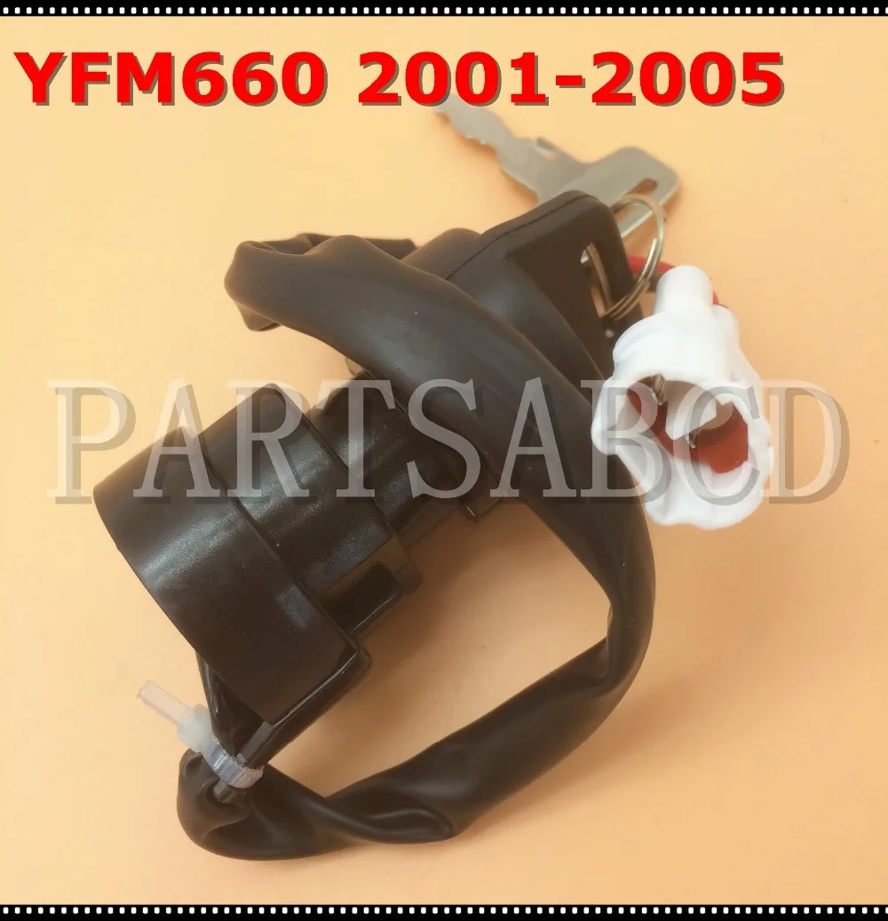 PARTSABCD Ignition Key Switch For Yamaha Raptor YFM660 660R 350 700