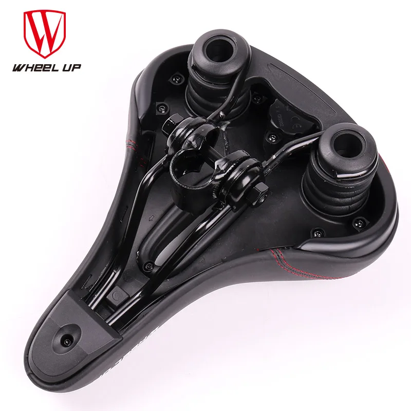 WHEEL UP Men Elastic silicone Gel Taillight Saddle A Cycling SeatMTB Mountain Road Bike Bicycle Saddle