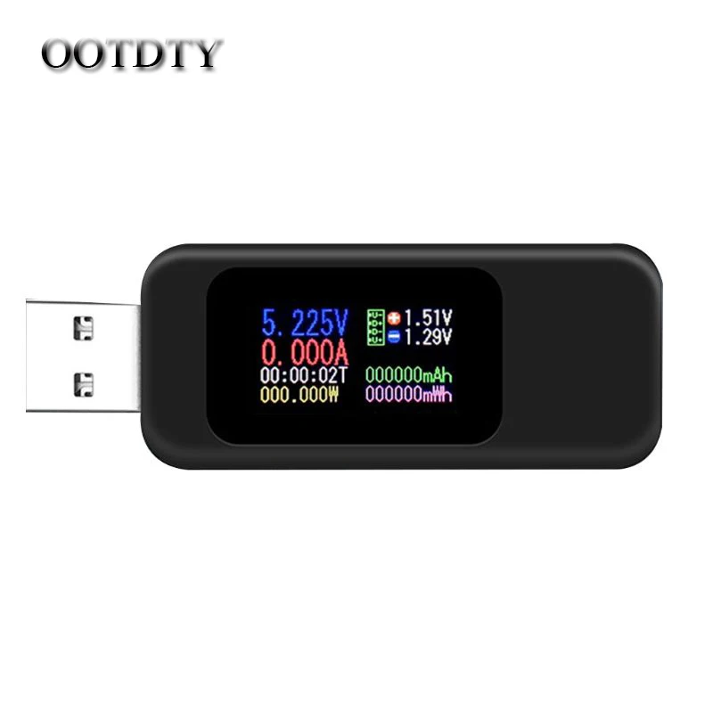

USB OLED Current Voltage Test Meter Power Capacity Current Measuring Household Tester Accurate Instrument For Electric Appliance