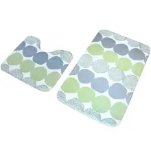 2 шт./компл. мягкий коврик из микроволокна для ванной комнаты Набор подушек для машины нескользящий u-образный Набор ковриков для ванной