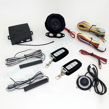 

smart key push start button or stop button sound mute alarm mode auto start stop function by smart key HY-904 RM6X with siren