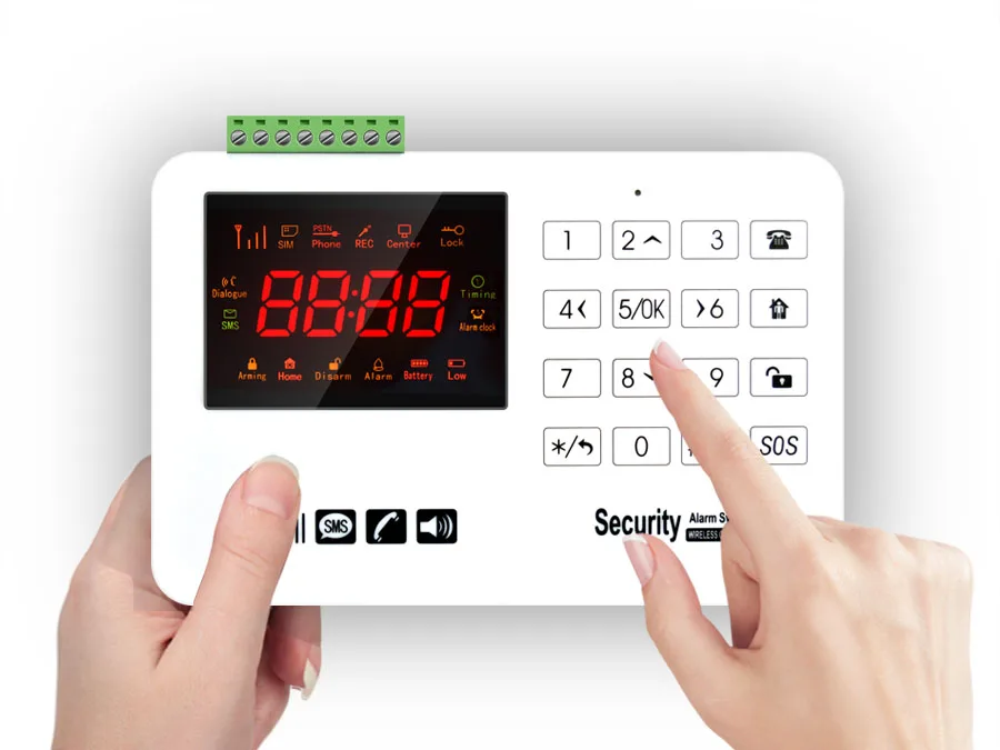 touch keyboard home security alarm system