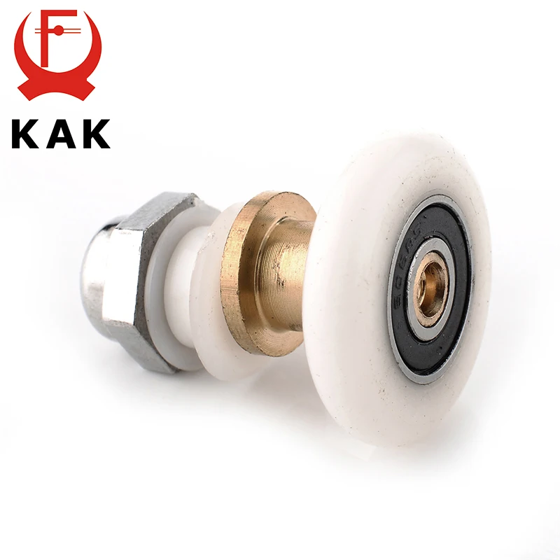 5PCS-KAK-Stainless-Steel-Brass-Shower-Wheel-Door-Rollers-Runners-Rubber-Wheels-Pulleys-For-Bathroom-Fixture