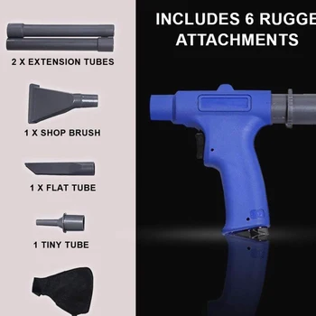 

Quick Change Blow Vacuum Car Pneumatic Cleaner Air Duster Compressor Blow Suction Machine Pneumatic Cleaner Cleaning Tool