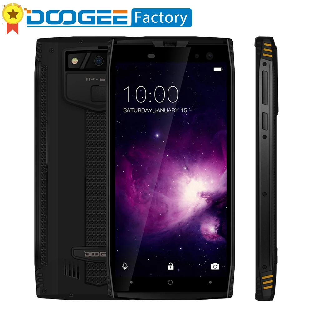 DOOGEE S50 6 ГБ + 128 Восьмиядерный Android 7 1 смартфон IP68 за счет сканера отпечатков пальцев