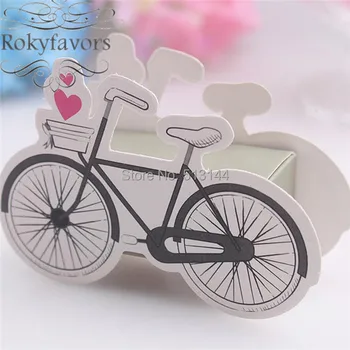 

FREE SHIPPING 100PCS Bicycle Favor Holder Creative Card Paper Favor Boxes Vintage Inspired Bicycle Candy Boxes Bike Favor Boxes