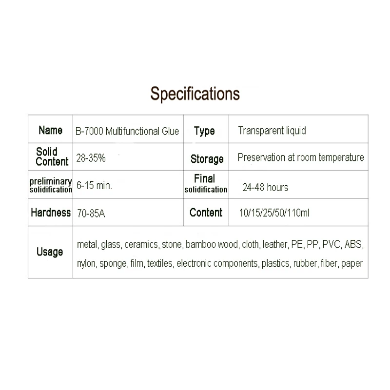 25 мл Многофункциональный лучший B-7000 жидкий клей эпоксидная смола Diy ремесла DIY чехол для телефона и экрана стекло сотовый телефон клей гель