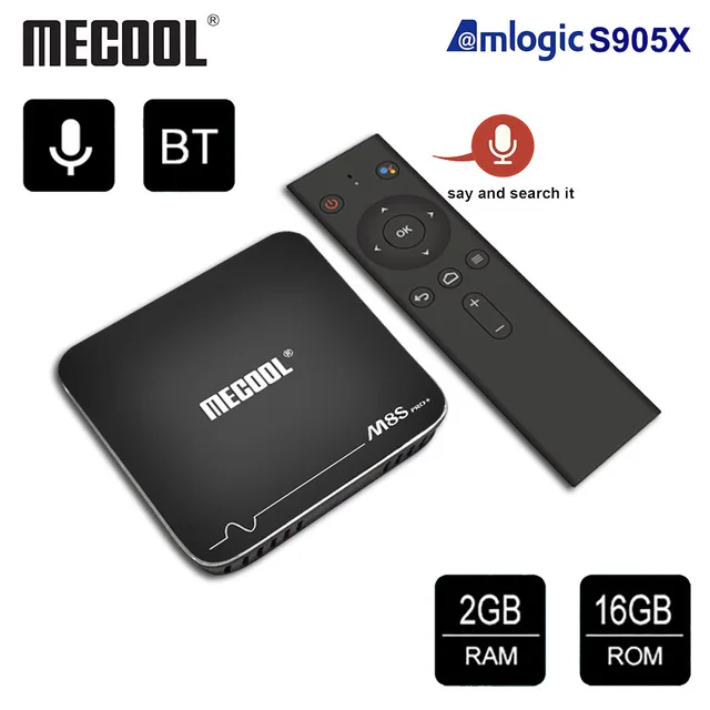 Оригинальная ТВ приставка Mecool M8S PRO Plus Amlogic S905W Penta Core Android 7 1 2 Гб 16 4G Wifi Bluetooth 4
