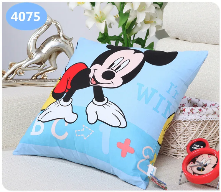 Disney мультфильм печати подушки детские Замороженные Принцесса Микки Маус Дональд утка Белоснежка диванная подушка с печатью подушку