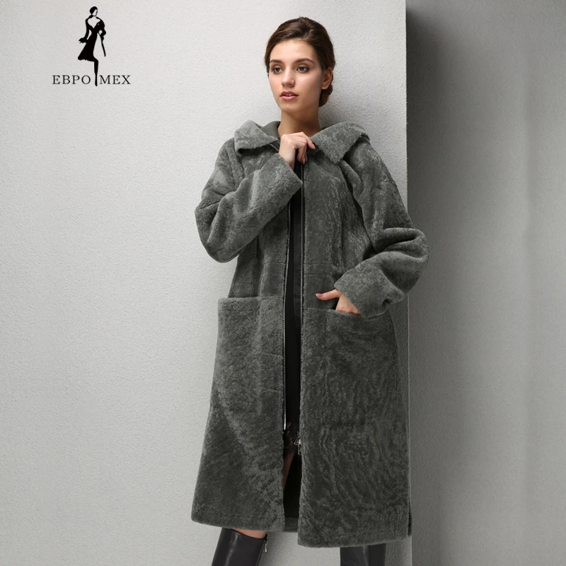 Abrigo de piel de moda de invierno para mujer, abrigos de piel mediana para abrigo de piel de cordero de doble cara|real fur coat|mouton fur coatlamb fur coat - AliExpress