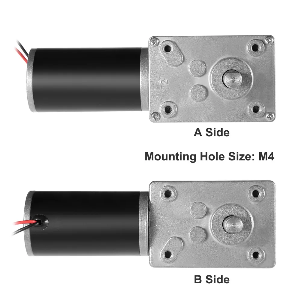 

UXCELL(R) High Quality 1Pcs DC 12V 25RPM Double Shaft Worm Gear Motor High Torque Speed Reduction Motor with Metal Gearbox