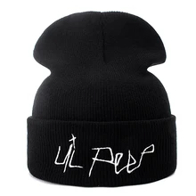 Высокое качество, Lil Peep, повседневные шапочки для мужчин и женщин, модная вязанная зимняя шапка, одноцветная, в стиле хип-хоп, Skullies, шапка, шапка унисекс