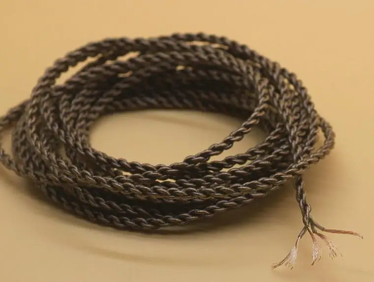 Single crystal copper wire DIY headphone cable IE800 wire without plug 5 meter