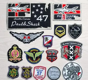 

15pcs Sewing Clothes DIY Embroidery Fabric Patch Iron On Tactical Emblem Military Morale Armband Army Badge