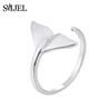 SMJEL-bijoux en argent pour hommes, bijoux en forme de sirène, anneaux manchettes, queue de poisson, mer, cadeaux romantiques, vente en gros ► Photo 2/6