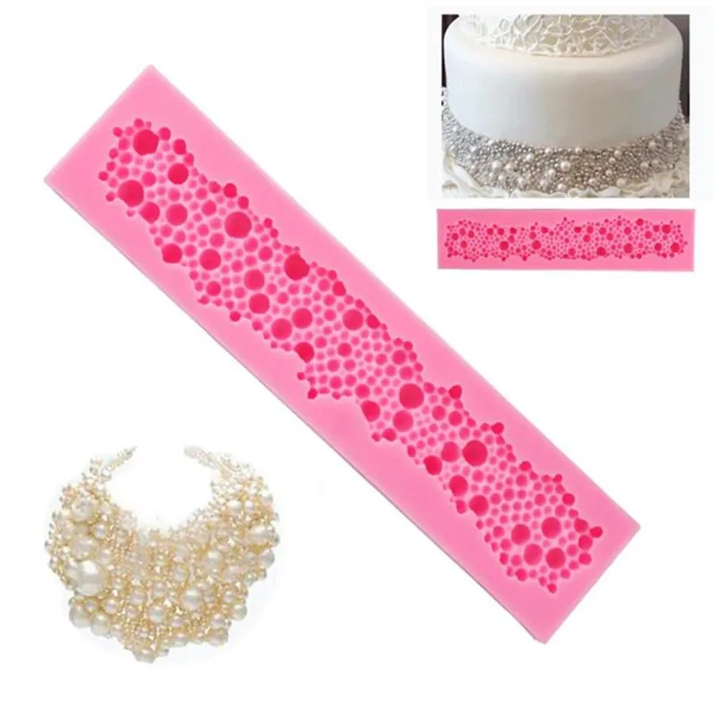 

Silicone Oven Bake Safe Decorating Muffin Bread Cakes Fondant Mould Pearls Fondant Cake Mold Decoration Bubbles Bead Maker #YL