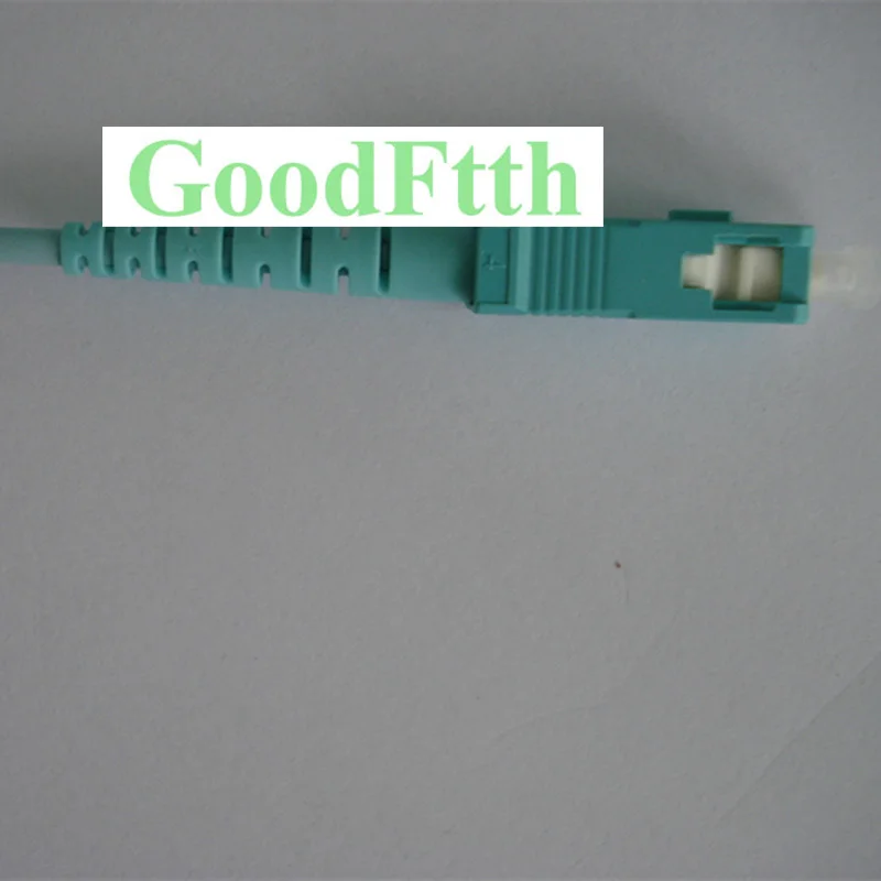

Fiber Pigtail SC Multimode OM3 50/125 Simplex 3mm Aqua GoodFtth 0.5-3m 2pcs/lot