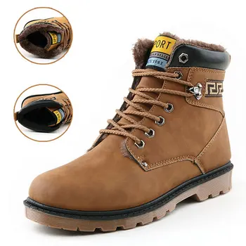 

Nice New Arrival Casual Men Boots High Shoes Fashion Outdoors Outwear Warm Thicker Men Flats Shoes For Men XZ1118