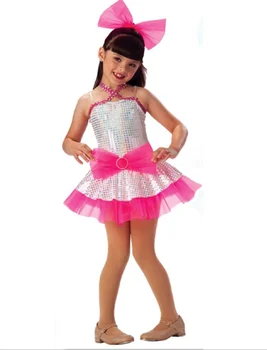 

Children's Ballet Dance Costumes Sequins Fluffy Mesh Skirt Dance Skirt