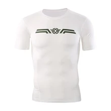 Спортивные футболки мужские компрессионные походные футболки dryfit с коротким рукавом Футболка для спортзала топы для бега Спортивная футболка