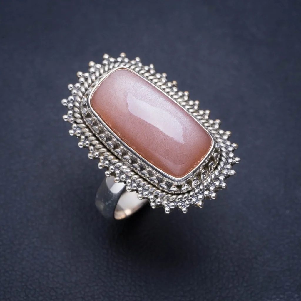 

Natural Cat Eye Handmade Unique 925 Sterling Silver Ring 8.5 A1027